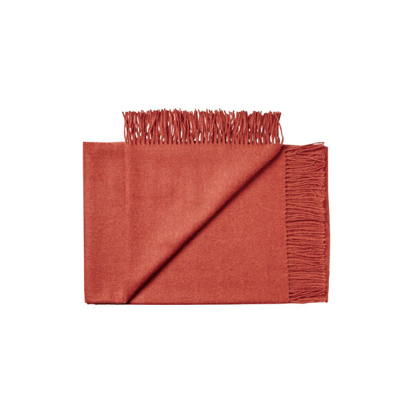 Cusco Plaid, pumpkin orange 0707, Silkeborg Uldspinderi