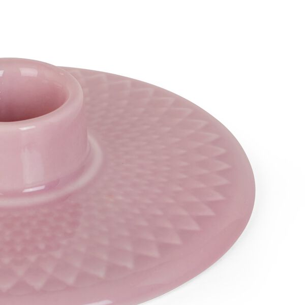 Rhombe Color Candle Holder, rose, Lyngby Porcel&aelig;n