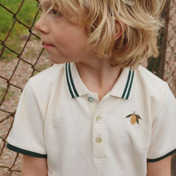 Florian Poloshirt, antique white, Konges Sløjd