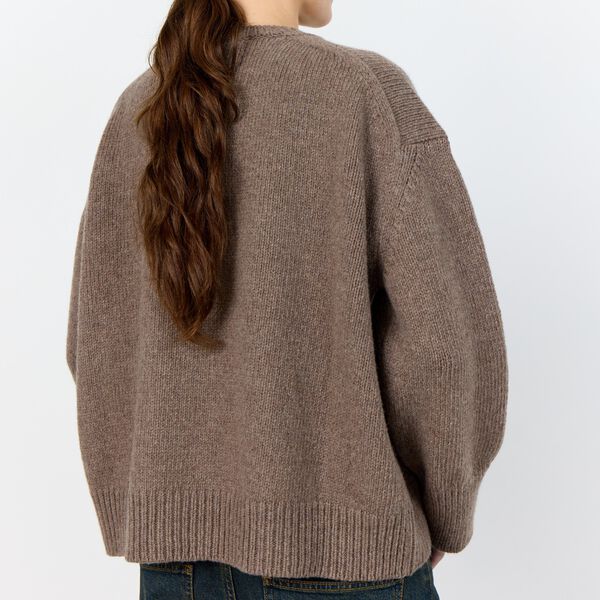 LR-PERLE 1 Pullover, walnut melange, Levet&eacute; Room
