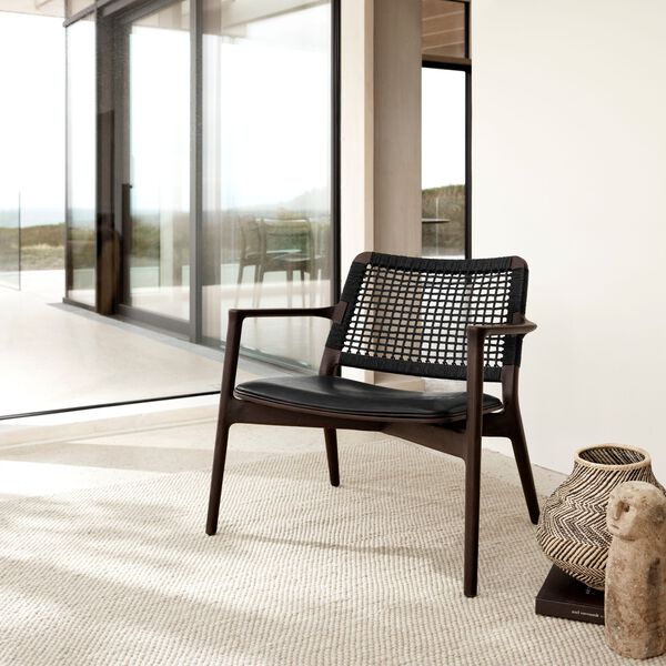 VIPP488 Cabin Loungesessel, dunkle Eiche/schwarz, Vipp