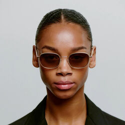 Hello Sunglasses, matte gold, A. KJ&AElig;RBEDE