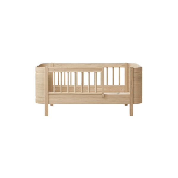 Wood Mini+ Cot Bed incl. Junior Kit 68x122/162 cm, oak, Oliver Furniture