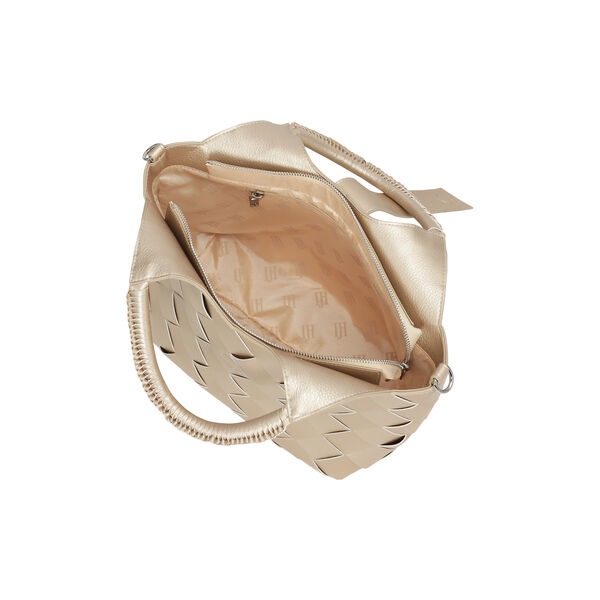 Braided Handbag, platin, Ilse Jacobsen Hornb&aelig;k
