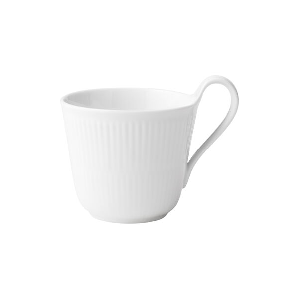 Weiß Gerippt Tasse mit hohem Henkel, 33 cl Weiß Gerippt Tasse mit hohem Henkel, 33 cl, Royal Copenhagen