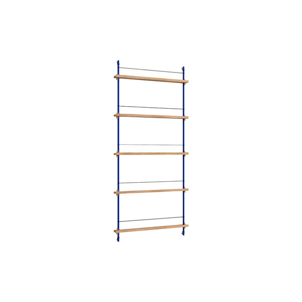 Magazine Shelving Tall, oak/deep blue, MOEBE