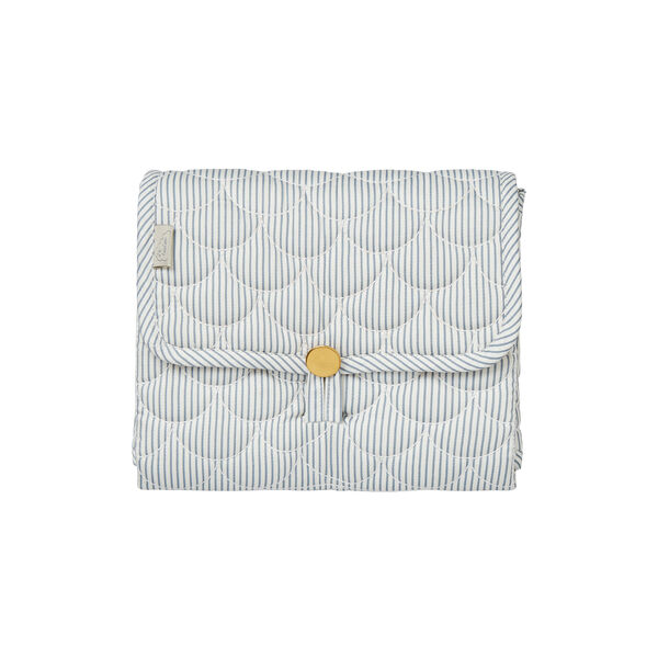 Gesteppte Wickelunterlage, classic stripes blue/praline2er-Pack, Cam Cam Copenhagen