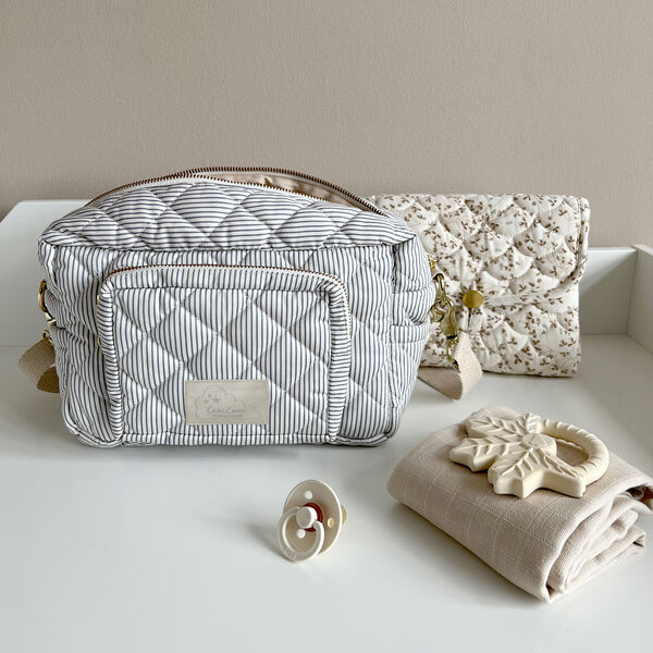 Kleine Wickeltasche, classic stripes blue2er-Pack, Cam Cam Copenhagen