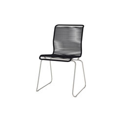 Panton One Dining Chair, paper black/steel, Montana Furniture