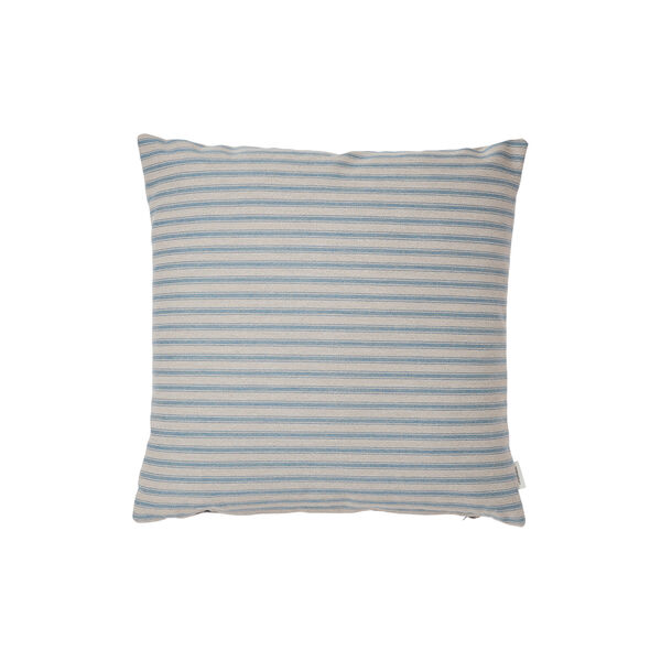 Outdoor Fine Stripe Kissen, blue, Compliments