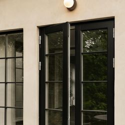 Liila 1 Outdoor Wall Lamp, dark bronze/opal, Nuura