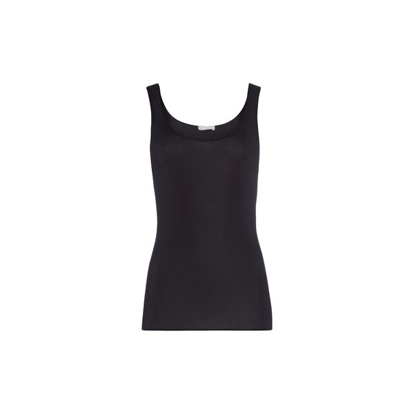 Cotton Seamless Tank Top, black, HANRO