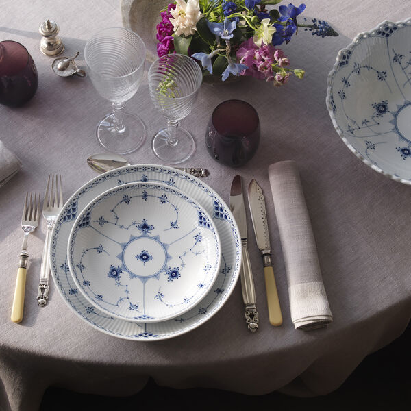 Musselmalet Halbspitze Servierschale 20 cm, Royal Copenhagen