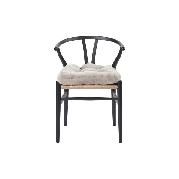 Neuseel&auml;ndisches Lammfellkissen, silver grey, NATURES Collection