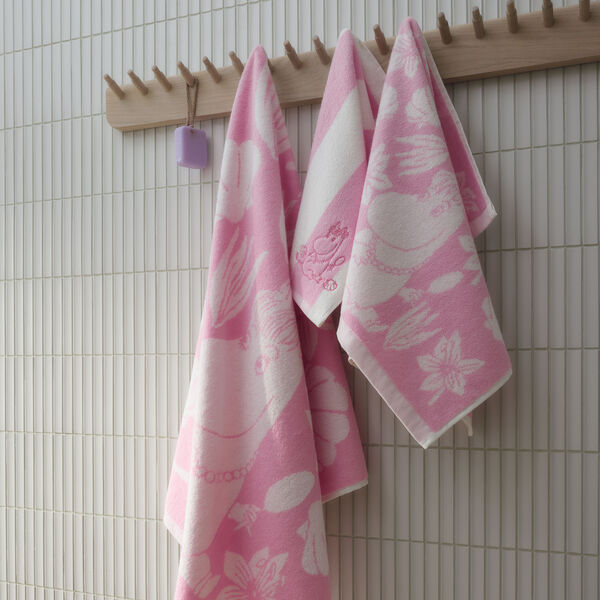 Moomin bath towel seashells pink, Moomin Arabia