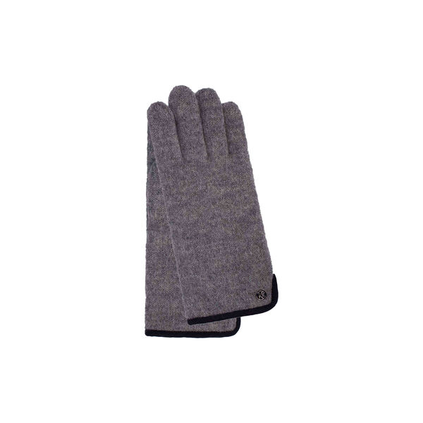 Sasha Knitted Gloves, light grey melange, Kessler