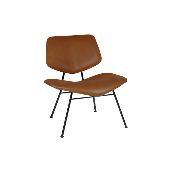 VL135 Cosy vollgepolsterter Loungesessel, Savanne 30322/schwarz, VERMUND