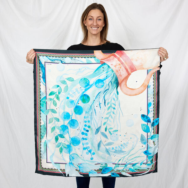 AQUARIUS Silk Scarf, Bella Ballou