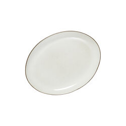 Amera Dinner Plate Oval, white sands, Lene Bjerre