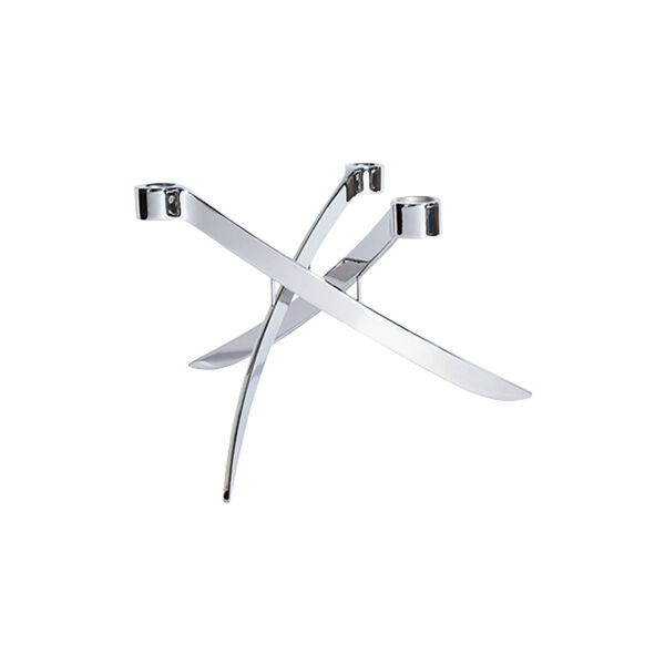 LightArch Mini Taper Candleholder 3 pcs, chrome, Uyuni Lighting