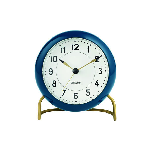 AJ Station Tischuhr, petroleum, Arne Jacobsen Clocks