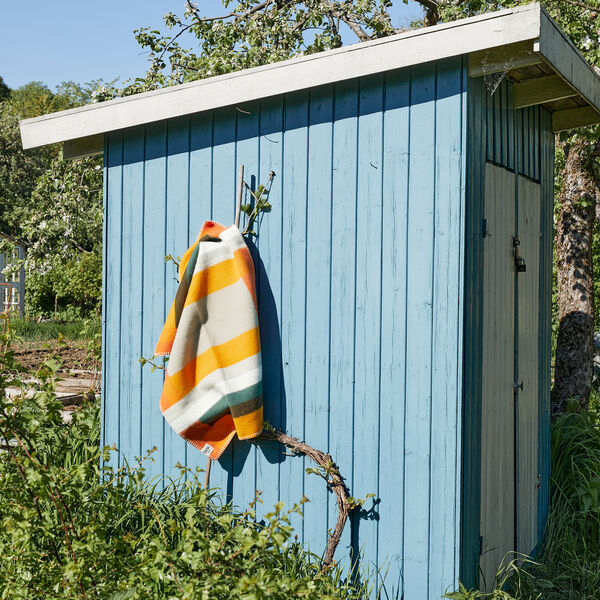MIKKEL Half Size Throw, orange, R&oslash;ros Tweed