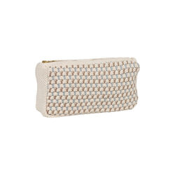 Knitted Clutch Multi, beige-blue-brown, By LOHN