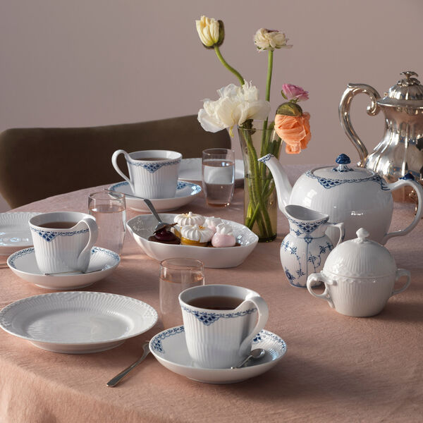 Musselmalet Halbspitze Sahnekännchen 17 cl, Royal Copenhagen