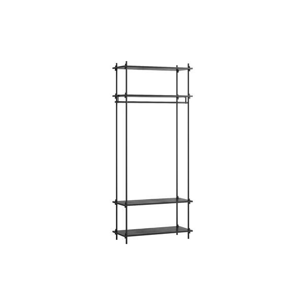 Shelving System 2001F, black, MOEBE