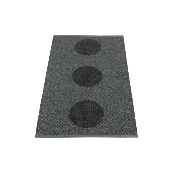 VERA 2.0 Rug, black/black, Pappelina