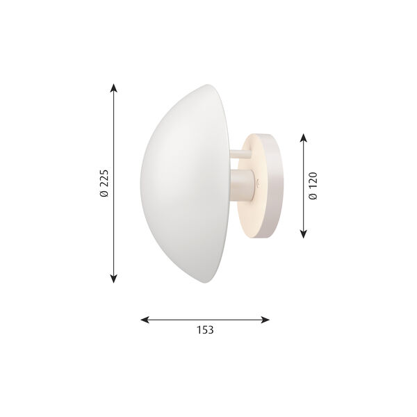 PH Hat Wandleuchte, Louis Poulsen