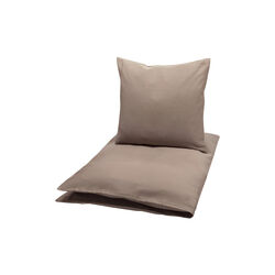 SOLID Junior Bed Linen, walnut, M&uuml;sli by Green Cotton