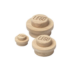 LEGO® 1x1 Wall Hanger Set, soap treated oak, Room Copenhagen