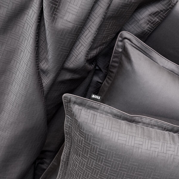 Lattice Pillow Case, carbon, BOSS Home