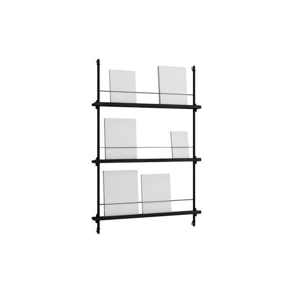 Magazine Shelf 1151, black, MOEBE