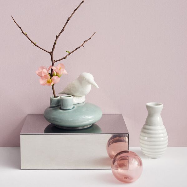 S&uuml;&szlig;e Geschichten Kingfisher Vase, Pfau, Dottir Nordic Design