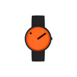 PICTO Wrist Watch, signal orange/matt black/manta ray black, PICTO