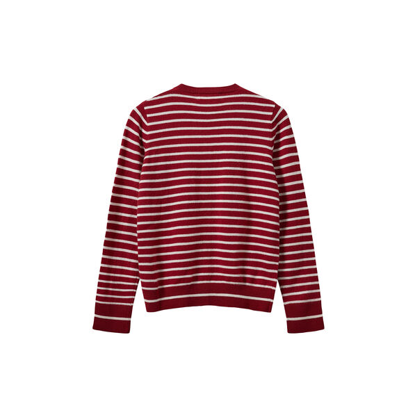 Cardigan, red striped, Sofie Schnoor