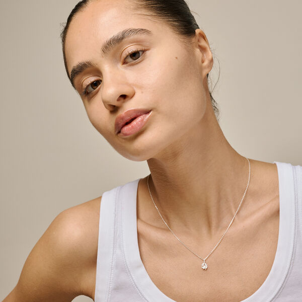 Four-Leaf&nbsp;Clover Necklace, silver, ENAMEL Copenhagen