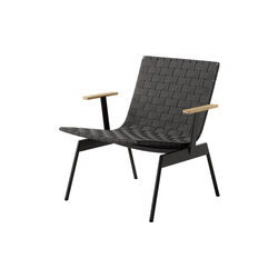 Ville AV45 Outdoor Lounge Chair, warm black, &Tradition