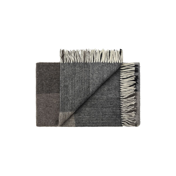 Oxford Throw, 05304 dark grey, Silkeborg Uldspinderi