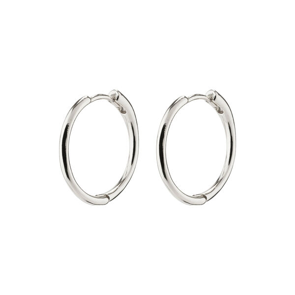 EANNA recycled medium hoops, silver-plated, Pilgrim
