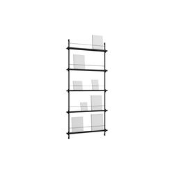 Magazine Shelving Tall, black/black, MOEBE