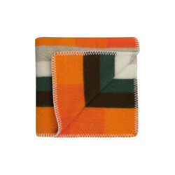 MIKKEL Half Size Throw, orange, Røros Tweed