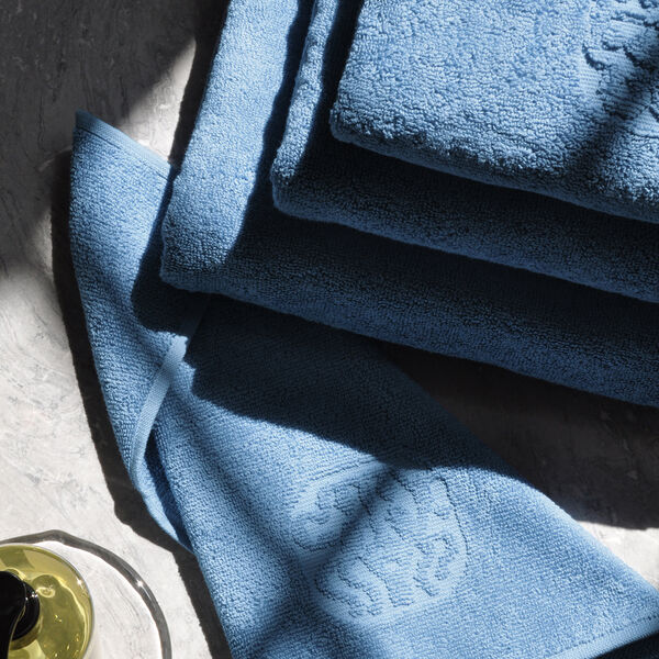 DAMASK TERRY Towel, bright blue, Georg Jensen Damask
