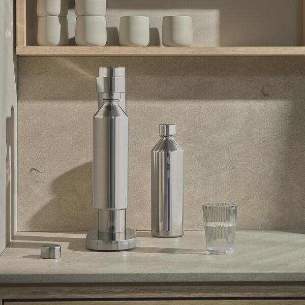 Brus Carbonating Bottle, steel, Stelton