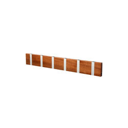 KNAX Horizontal 6 Coat Rack, mahogany/grey, LoCa