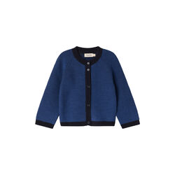 Taki Knitted Cardigan, deepest sea mix, MarMar Copenhagen