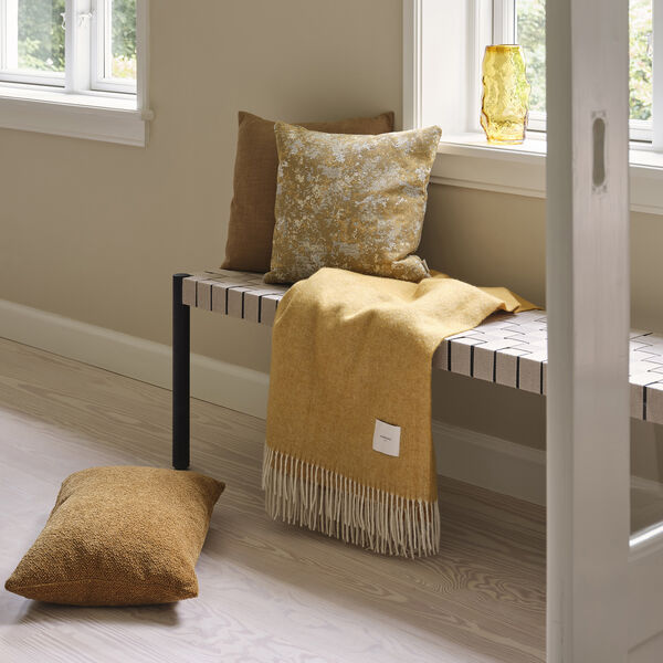 Waves Throw, mustard, Compliments