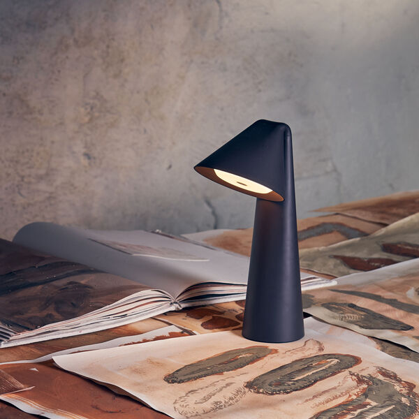 Ami Portable Table Lamp, chocolate clay, FRANDSEN